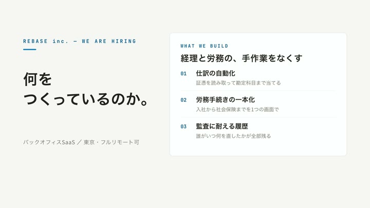 採用告知の作例